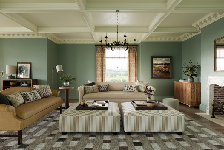 Studio Hooton's design work on an english country drawing room.