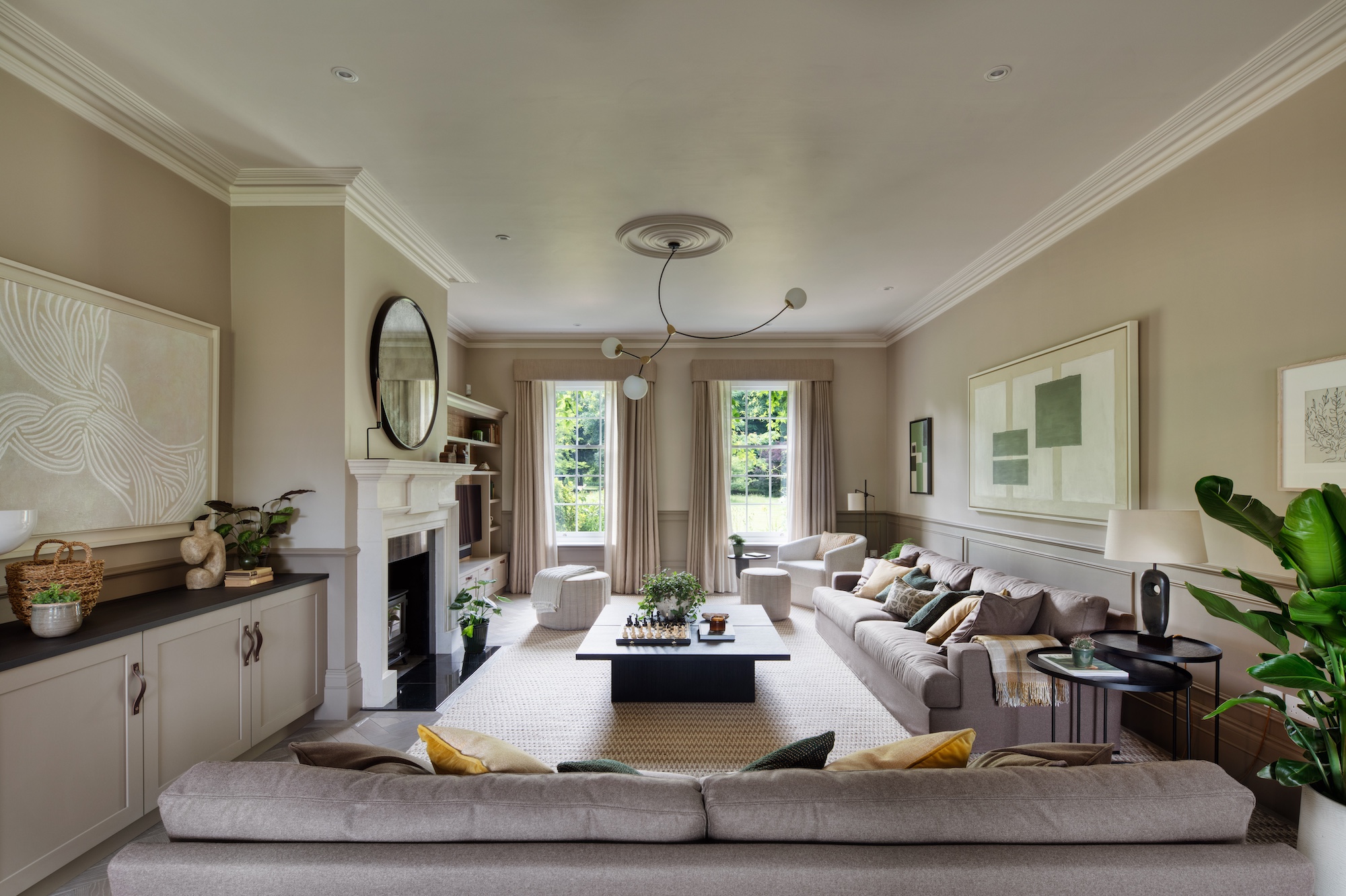 Georgian Country House Living Room