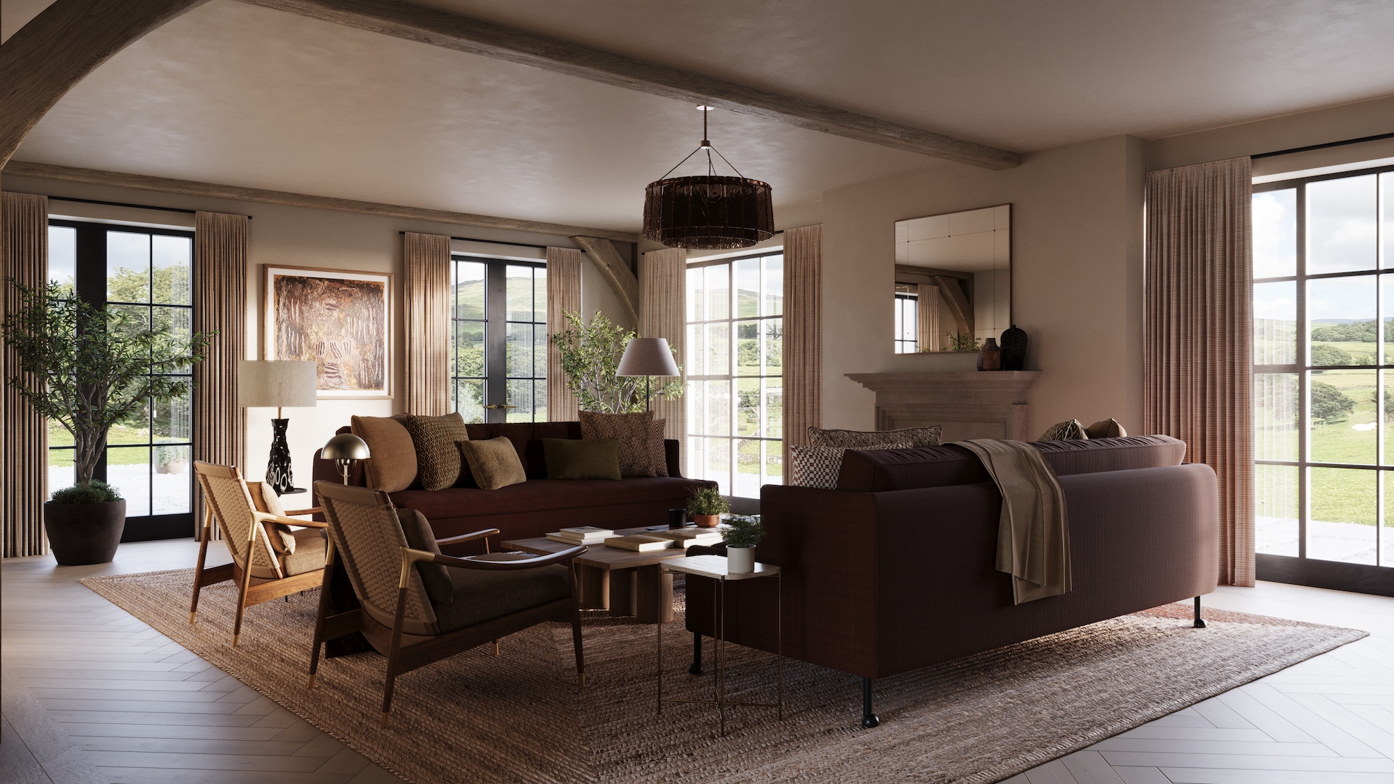 New Farmhouse Drawing Room