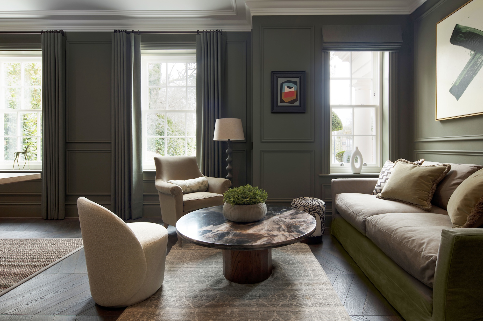 Surrey Mansion living room